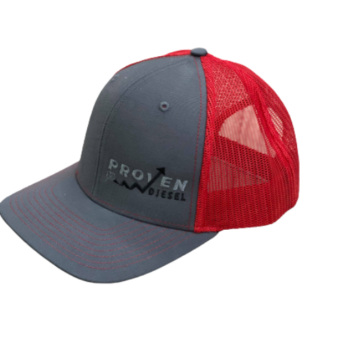 Gray & Red Snapback Hat