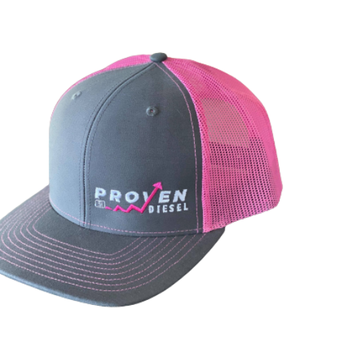 Gray & Pink Snapback Hat