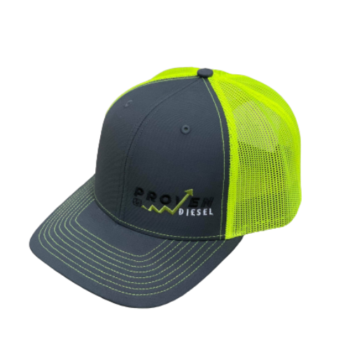 Gray & Neon Yellow Snapback Hat