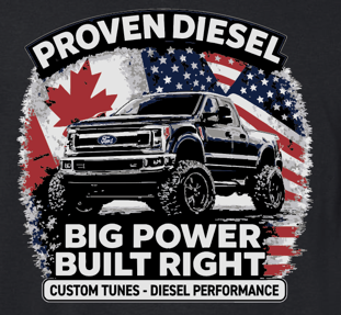 Proven Diesel Black Canada / USA T-Shirt - Image 2